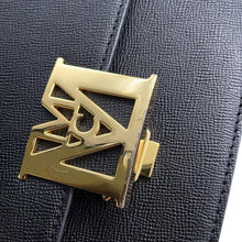 将图像加载到图库查看器中,MCM Logo Shoulder Bag Brown/Black Leather