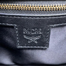 将图像加载到图库查看器中,MCM Logo Shoulder Bag Brown/Black Leather