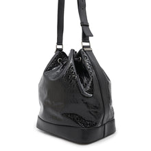 将图像加载到图库查看器中,SAINT LAURENT PARIS Monogram bucket bag Black568606 Patent Leather