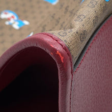 Load image into Gallery viewer, GUCCI Doraemon Collaboration Mini GG Supreme 2way Tote Bag Brown/Red653952 Mini GG Supreme Canvas Leather