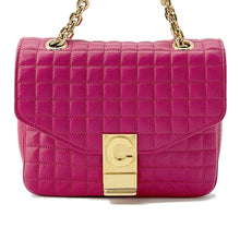 Load image into Gallery viewer, CELINE ★C-C Chain Shoulder Bag Pink188403 Leather Size Small