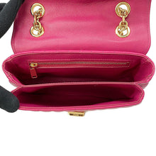 Load image into Gallery viewer, CELINE ★C-C Chain Shoulder Bag Pink188403 Leather Size Small
