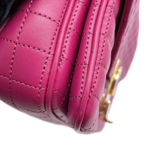 Load image into Gallery viewer, CELINE ★C-C Chain Shoulder Bag Pink188403 Leather Size Small
