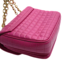 将图像加载到图库查看器中,CELINE C-C ChainShoulder Bag Pink188403 Leather Size Small