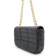 将图像加载到图库查看器中,CELINE Mono Chrome Chain Shoulder Bag Black111273EPZ Leather
