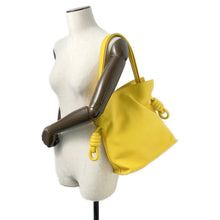 Load image into Gallery viewer, LOEWE ★Flamenco Knot Shoulder Bag Yellow334.30.K63 Leather Size Small