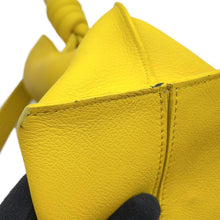 将图像加载到图库查看器中,LOEWE Flamenco Knot Shoulder Bag Yellow334.30.K63 Leather Size Small
