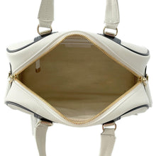 Load image into Gallery viewer, Dior Vibe 2WAY Bowling Bag White/NavyM6209OOBR Leather Rubber Size Small