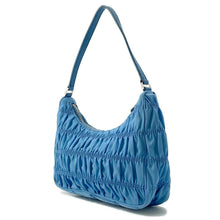 将图像加载到图库查看器中,PRADA ★Gathered One Shoulder Bag Light Blue1NE204 Nylon