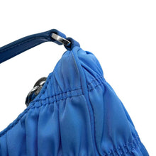 将图像加载到图库查看器中,PRADA ★Gathered One Shoulder Bag Light Blue1NE204 Nylon