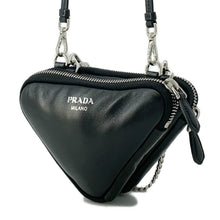 Load image into Gallery viewer, PRADA Triangle Mini Pouch 2wayShoulder Black1NR015 Leather