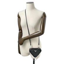 Load image into Gallery viewer, PRADA Triangle Mini Pouch 2wayShoulder Black1NR015 Leather