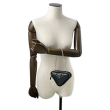 Load image into Gallery viewer, PRADA Triangle Mini Pouch 2wayShoulder Black1NR015 Leather
