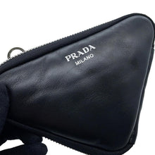 Load image into Gallery viewer, PRADA Triangle Mini Pouch 2wayShoulder Black1NR015 Leather