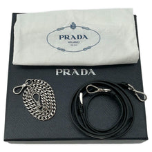 将图像加载到图库查看器中,PRADA Triangle Mini Pouch 2wayShoulder Black1NR015 Leather