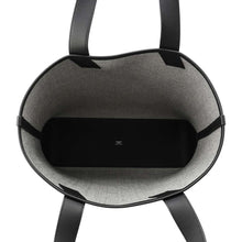 Load image into Gallery viewer, HERMES H Ambie Tote Bag Black/Ecru Toile H Swift Leather Size GM