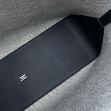 Load image into Gallery viewer, HERMES H Ambie Tote Bag Black/Ecru Toile H Swift Leather Size GM