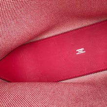 将图像加载到图库查看器中,HERMES H Ambie Tote Bag Framboise/Ecru Toile H Swift Leather Size PM