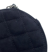 Load image into Gallery viewer, CHANEL Matelasse Star Motif Round ChainShoulder Black suede