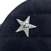 将图像加载到图库查看器中,CHANEL Matelasse Star Motif Round ChainShoulder Black suede