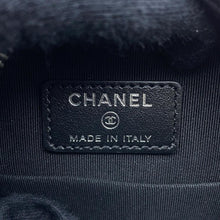 Load image into Gallery viewer, CHANEL Matelasse Star Motif Round ChainShoulder Black suede