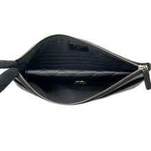 将图像加载到图库查看器中,CHANEL Matelasse Clutch Bag Black Lambskin