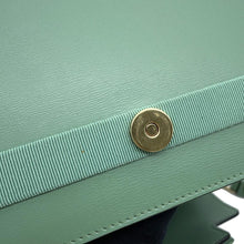 将图像加载到图库查看器中,Ferragamo Vara Ribbon 2way Bag Light Green21 I282 Leather