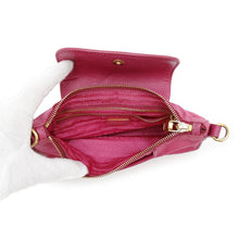 Load image into Gallery viewer, PRADA ★Shoulder Bag Pink Saffiano LeatherLeather Nylon
