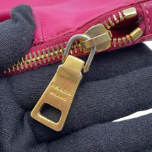 Load image into Gallery viewer, PRADA ★Shoulder Bag Pink Saffiano LeatherLeather Nylon