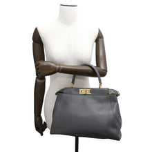 Load image into Gallery viewer, FENDI Peekaboo 2wayBag Gray8BN226 Leather Size regular