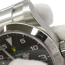 将图像加载到图库查看器中,ROLEX Air-King W40mm Stainless Steel Black Dial116900