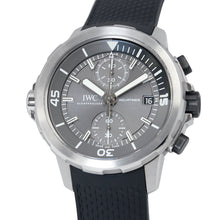将图像加载到图库查看器中,IWC ★Aquatimer Chronograph Shark Limited Edition 500 pieces W44mm Stainless Steel Rubber Gray DialIW379506