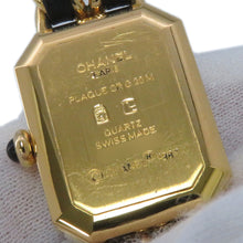 Load image into Gallery viewer, CHANEL Premiere S W20mm×H26mm Gold Plated Leather Black DialH0001
