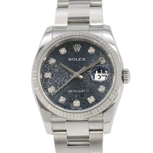 Load image into Gallery viewer, ROLEX ★Datejust W36mm Stainless Steel K18WG Blue Horicon Dial116234G