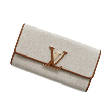 Load image into Gallery viewer, LOUIS VUITTON Portefeuille Capucine Ivory/BrownM80303 Canvas/Calf Leather