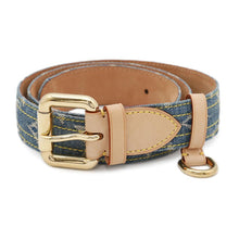 Load image into Gallery viewer, LOUIS VUITTON ★Belt Belt Size 80 BlueM6921U Monogram Denim