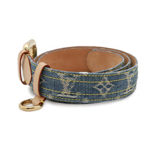Load image into Gallery viewer, LOUIS VUITTON Belt Belt Size 80 BlueM6921U Monogram Denim