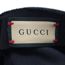 Load image into Gallery viewer, GUCCI Logo baseball cap Size S Black751400 Cotton100%