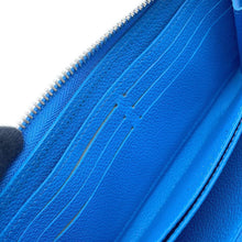 Load image into Gallery viewer, LOUIS VUITTON LV × YK Zippy Wallet blue bronM81954 Monogram Empreinte Leather/Infinity Dot