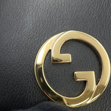 将图像加载到图库查看器中,GUCCI Interlocking G Blondie Chain Wallet Black725219 Leather