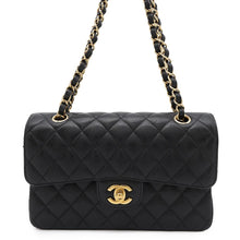 将图像加载到图库查看器中,CHANEL Matelasse Double Flap ChainShoulder Bag BlackA01113 Caviar Leather