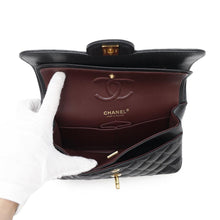 Load image into Gallery viewer, CHANEL Matelasse Double Flap ChainShoulder Bag BlackA01113 Caviar Leather