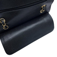 将图像加载到图库查看器中,CHANEL Matelasse Double Flap ChainShoulder Bag BlackA01113 Caviar Leather