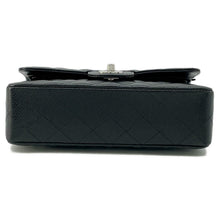 Load image into Gallery viewer, CHANEL Matelasse W Flap ChainShoulder Bag Black Caviar Leather Size 23