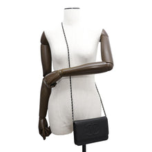 Load image into Gallery viewer, CHANEL CC Logo Chain Wallet BlackA48654 Caviar Leather