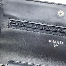Load image into Gallery viewer, CHANEL CC Logo Chain Wallet BlackA48654 Caviar Leather