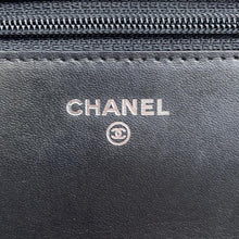 Load image into Gallery viewer, CHANEL CC Logo Chain Wallet BlackA48654 Caviar Leather