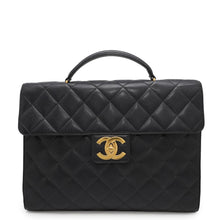 将图像加载到图库查看器中,CHANEL Matelasse business bag BlackA02794 Caviar Leather