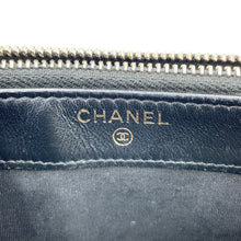 Load image into Gallery viewer, CHANEL CCFiligree Chain Wallet BlackA84450 Caviar Leather