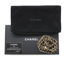 Load image into Gallery viewer, CHANEL CCFiligree Chain Wallet BlackA84450 Caviar Leather